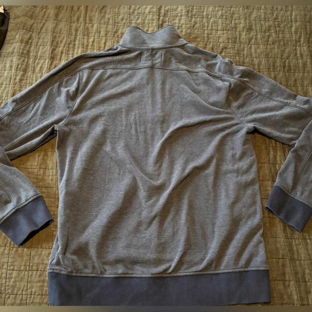 Banana Republic Polartec Quarter Zip Pullover Mens Large Blue Fleece‎ Sweater